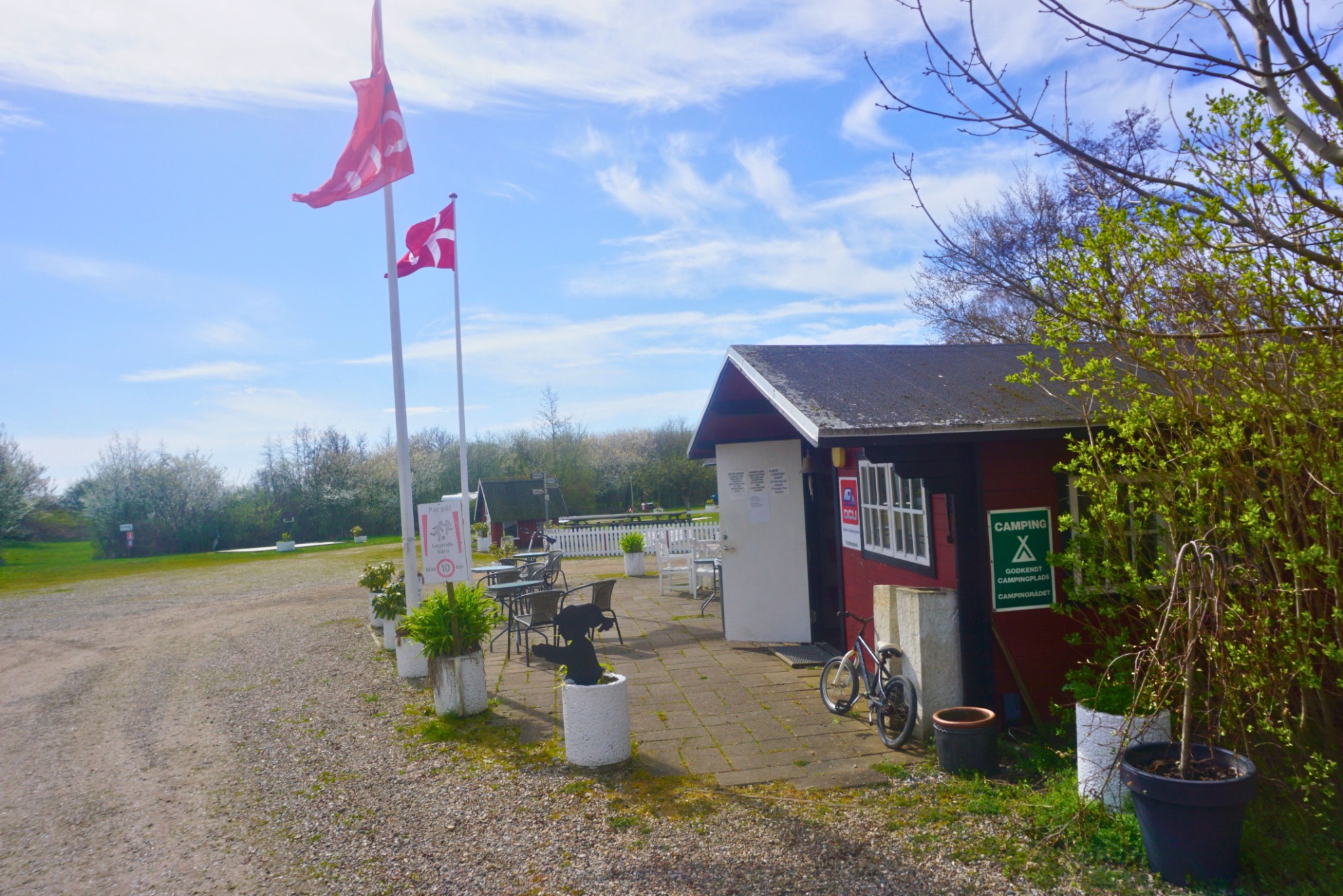 Rudbøl Naturcamping ved ankomstområdet